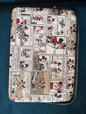 Kate Spade Mickey Mouse Comic laptop Sleeve - Beige/Red